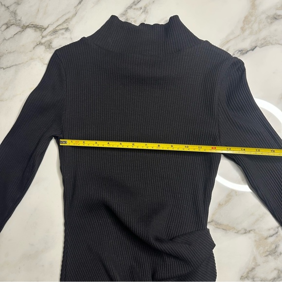 🇨🇦 Turtleneck Rib Knit Sweater Dress Canadian - Picture 4 of 6